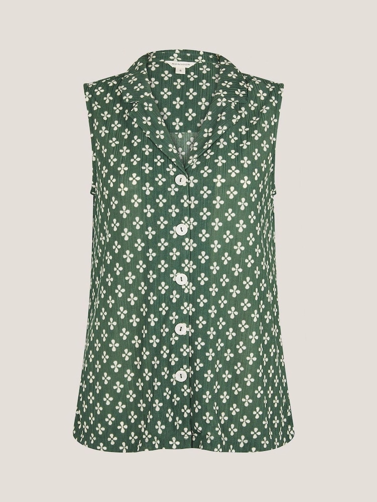 Blusa sem mangas geométrica Monsoon Daisey - Imagem 6 de 6