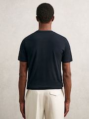 Reiss White/Navy/Dark Sage Green Bless T-Shirts 3 Pack - Image 4 of 7