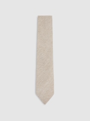 Reiss Oatmeal Donato Tie - Image 1 of 4