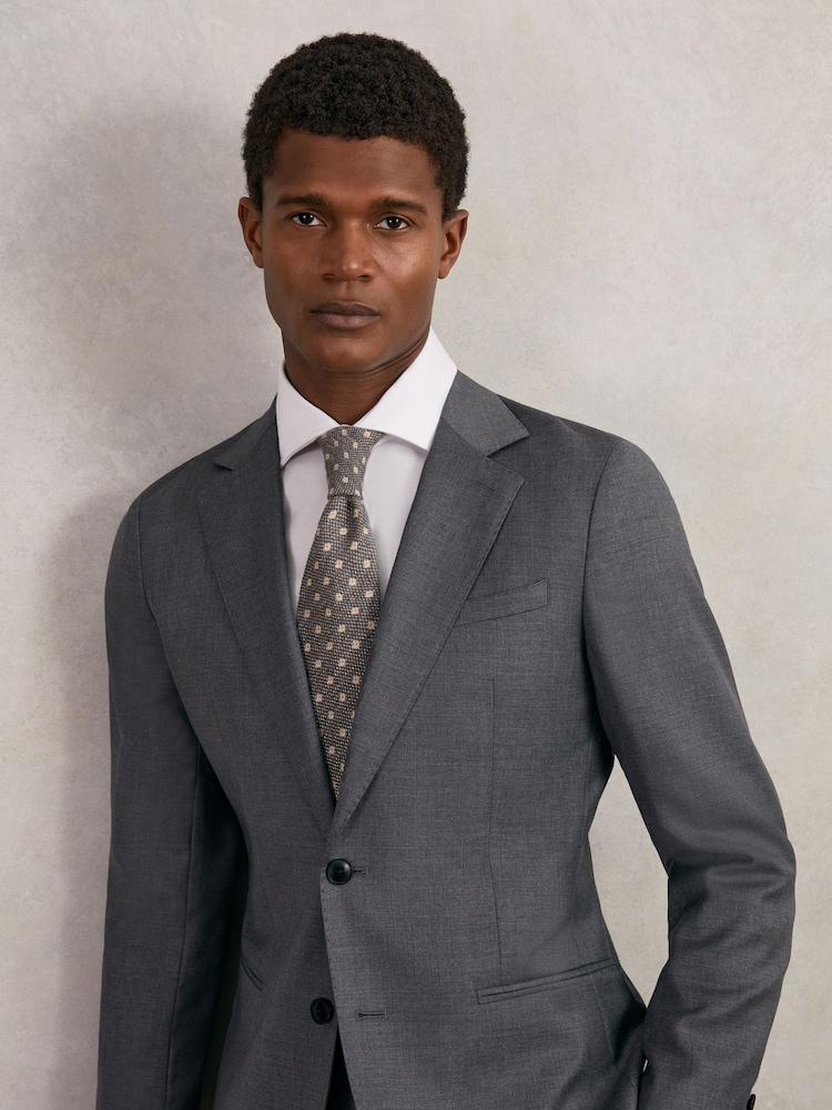 Reiss Grey Tullio Tie - Image 2 of 5