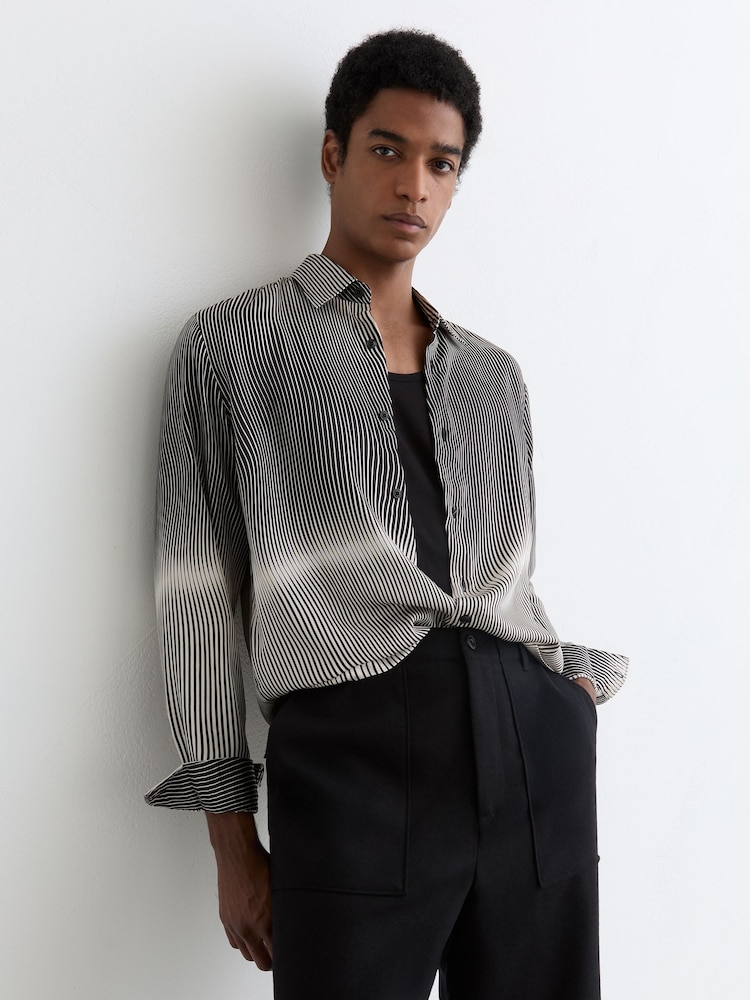 Reiss Navy/White Baxter Shirt - Image 1 of 5