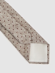 Reiss Grey Melange Pio Tie - Image 4 of 5