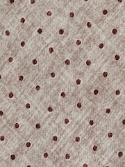 Reiss Grey Melange Pio Wool-Cotton Polka-Dot Tie - Image 6 of 6