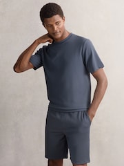 Reiss Airforce Blue Wick T-Shirt - Image 1 of 6