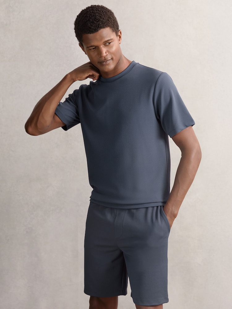 Reiss Airforce Blue Wick T-Shirt - Image 1 of 6