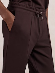 Reiss Cherry Red Premier Interlock Drawstring Joggers - Image 3 of 5