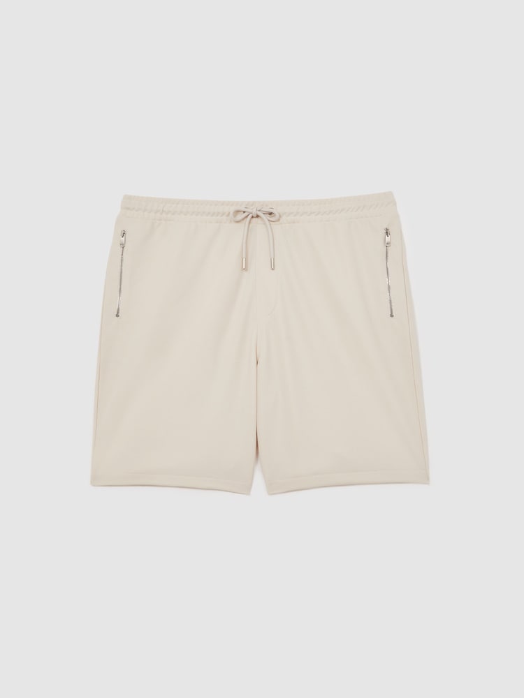 Reiss Stone Barber Textured Drawstring Shorts - Image 2 of 5 Reiss Stone Barber Textured Drawstring Shorts - Image 2 of 5