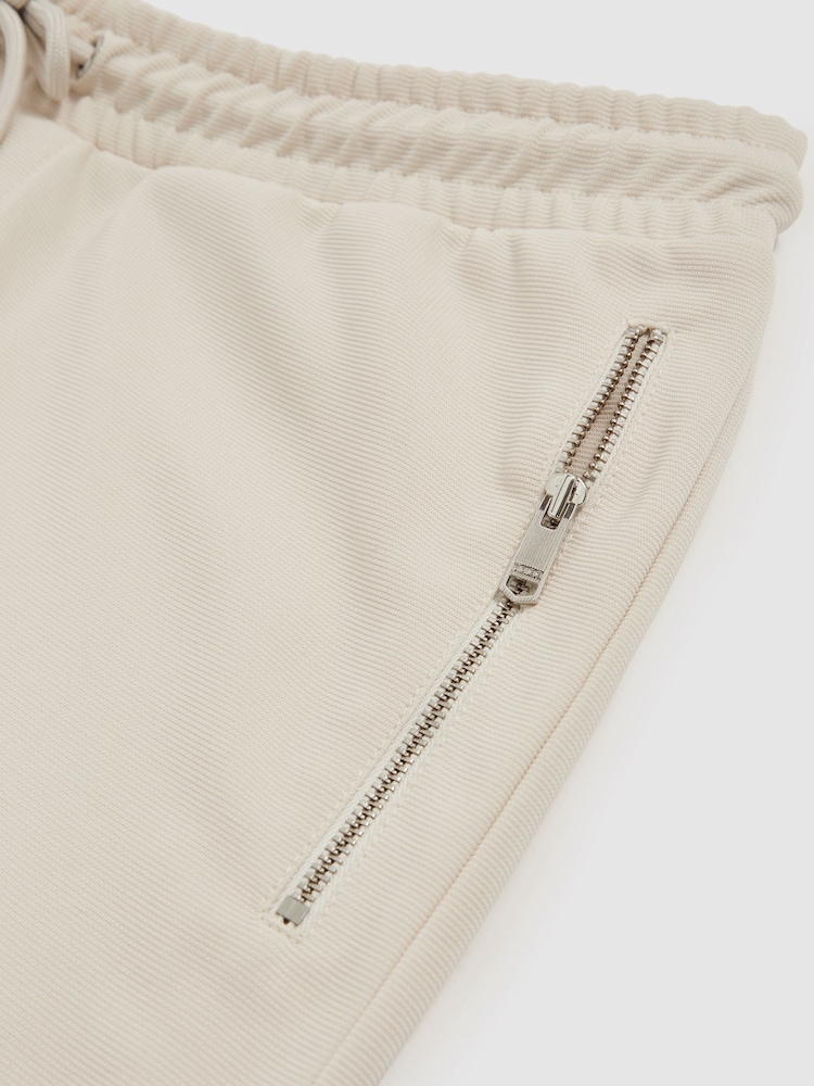 Reiss Stone Barber Textured Drawstring Shorts - Image 5 of 5 Reiss Stone Barber Textured Drawstring Shorts - Image 5 of 5