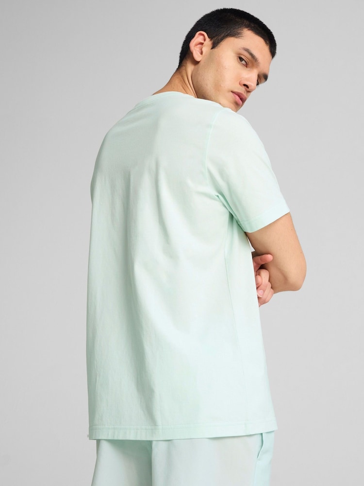 Puma Blue Mens Small Logo Essentials No.1 T-Shirt - Image 2 of 4