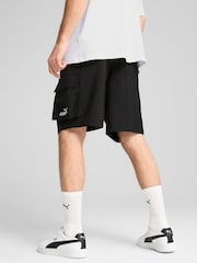 Puma Black Mens Essentials No.1 Logo Woven Cargo 9" Shorts - Image 3 of 5