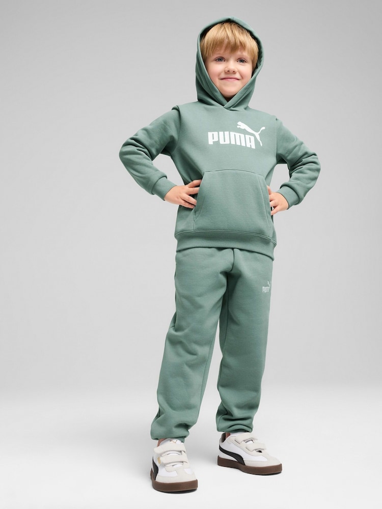 Puma Grey Kids Essentials No. 1 Logo Fleece Hoodie - Image 1 of 4