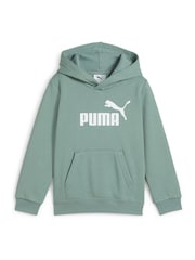 Puma Grey Kids Essentials No. 1 Logo Fleece Hoodie - Image 3 of 4