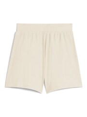 Puma Natural ESS Elevated 5" High-Rise Rib Shorts - Image 3 of 4