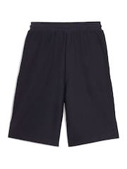 Puma Blue Mens Premium Essential Jacquard Long Line Relaxed Shorts - Image 4 of 5