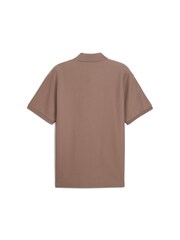 Puma Brown Mens Premium Essential Relaxed Jacquard Polo Shirt - Image 6 of 8