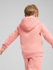 צבע אלמוג - Puma קפוצ'ון פליז בייסיק עם לוגו, דגם 1 .No, לילדים - תמונה 2 מתוך 4