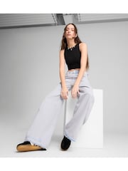 Puma Black Womens Wardrobe Ribbed Crop Top - Image 1 of 5