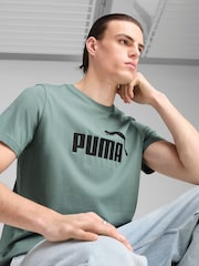 Puma Grey Mens No. 1 Logo T-Shirt - Image 4 of 5
