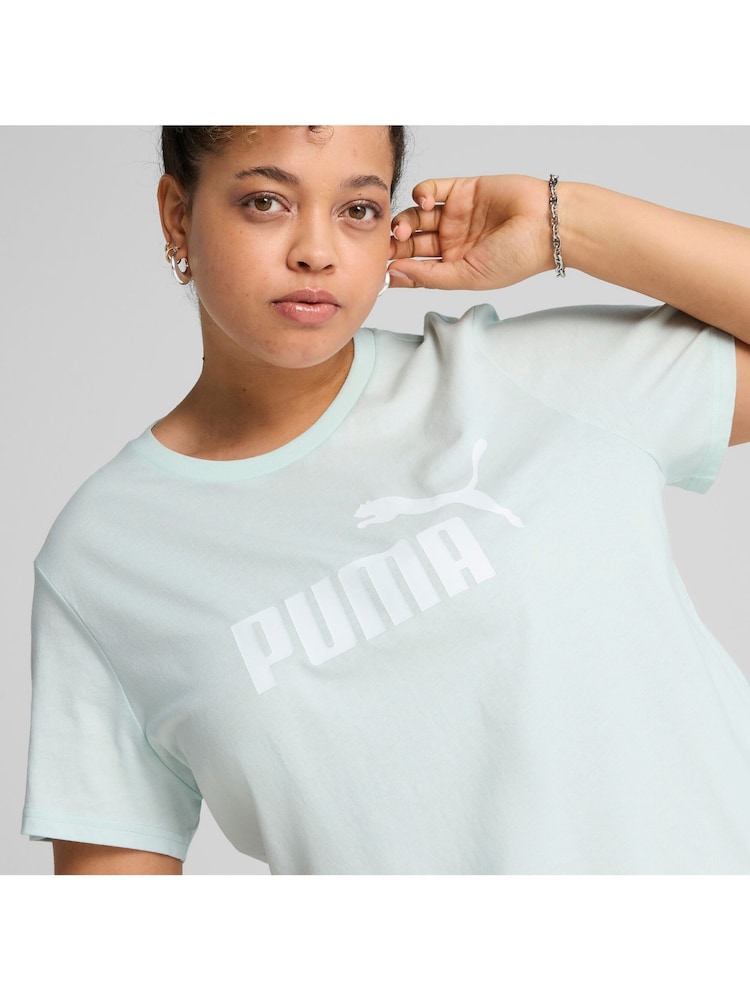 Puma Blue Womens ESS No. 1 Logo T-Shirt - Image 2 of 7