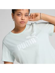 Puma Blue Womens ESS No. 1 Logo T-Shirt - Image 3 of 7