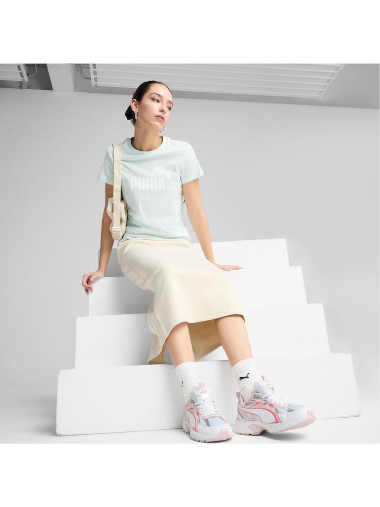 Puma Blue Womens ESS No. 1 Logo T-Shirt - Image 7 of 7