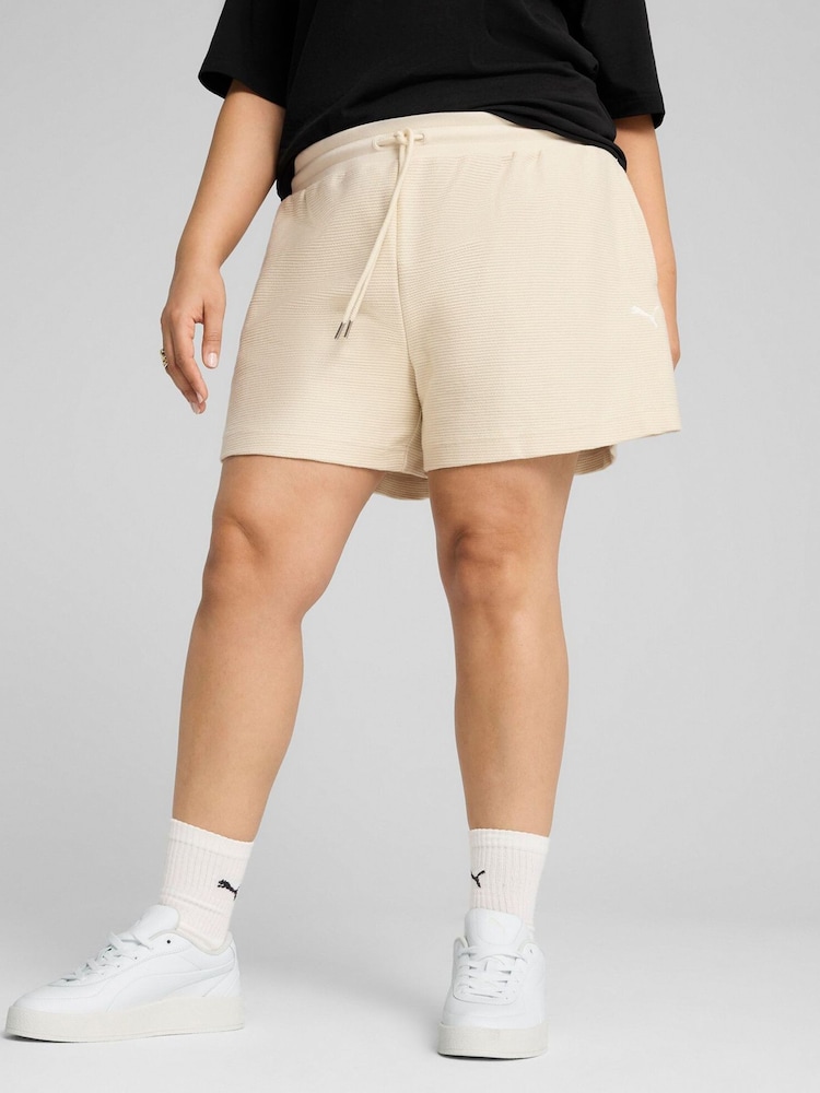 Puma Natural Womens Premium Essential A-Line Shorts - Image 1 of 5 Puma Natural Womens Premium Essential A-Line Shorts - Image 1 of 5