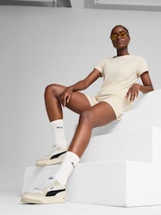 Puma Natural Womens ESS Elevated Rib T-Shirt - Image 1 of 3