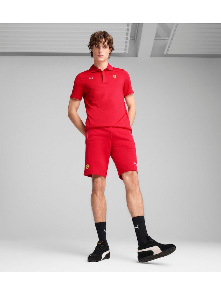 Puma Red Mens Scuderia Ferrari HP Race Sweat Shorts - Image 1 of 5