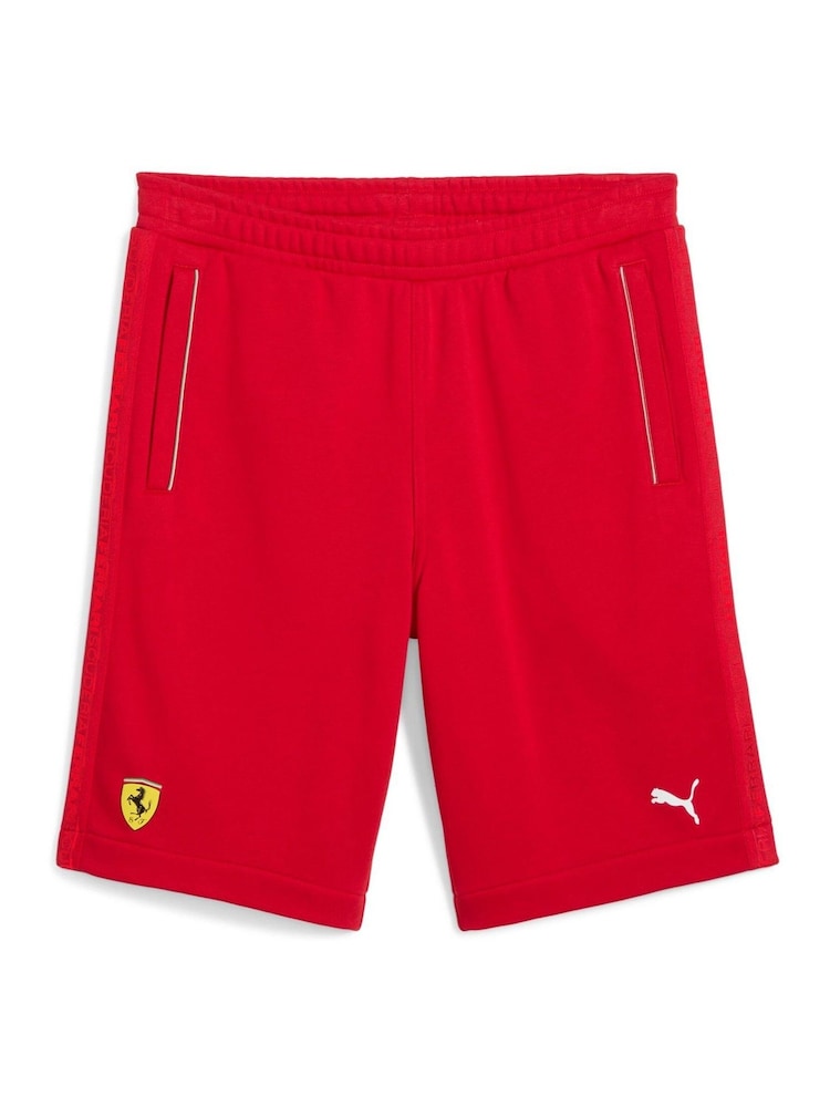 Puma Red Mens Scuderia Ferrari HP Race Sweat Shorts - Image 8 of 8 Puma Red Mens Scuderia Ferrari HP Race Sweat Shorts - Image 8 of 8