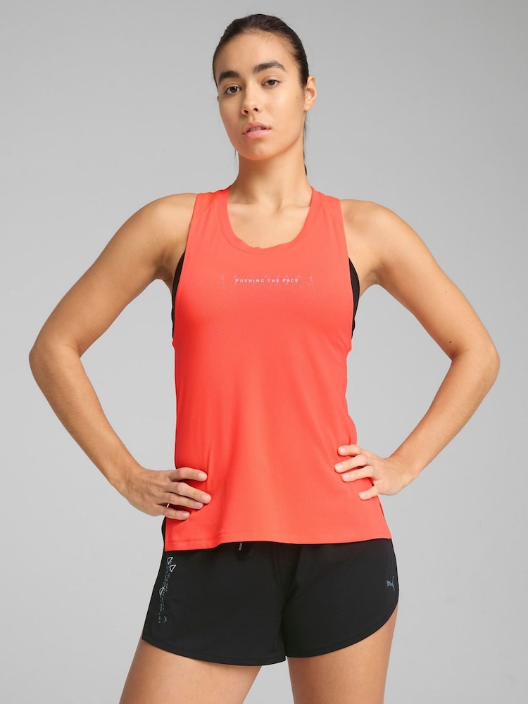 Puma Womens Run Graphic Mesh Single Vest - Imagen 1 de 5