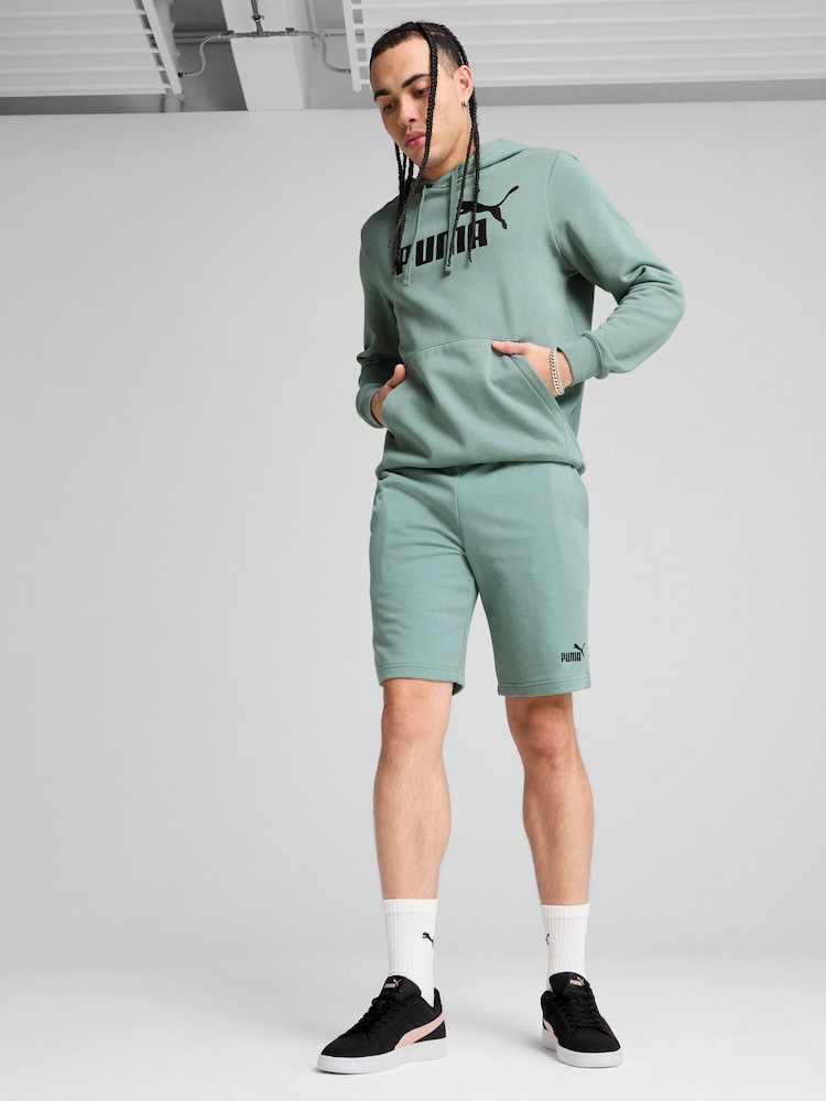 Puma Grey/Blue Mens Essentials No. 1 Logo 10 Shorts - Image 1 of 4