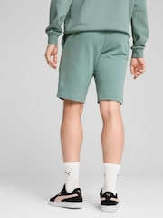 Puma Grey/Blue Mens Essentials No. 1 Logo 10 Shorts - Image 2 of 4
