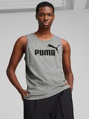 Puma Grey Mens Essentials No. 1 Logo Tank Top - Image 1 of 3