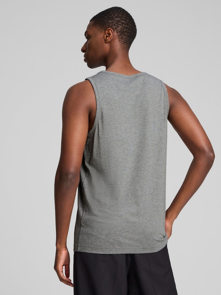 Puma Grey Mens Essentials No. 1 Logo Tank Top - Image 2 of 3