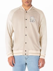 Luke 1977 Cream Kansas Varsity 100% Cotton Jacket - Image 1 of 6