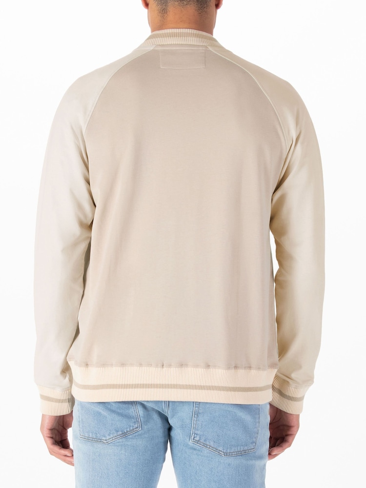 Luke 1977 Cream Kansas Varsity 100% Cotton Jacket - Image 2 of 6
