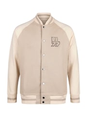 Luke 1977 Cream Kansas Varsity 100% Cotton Jacket - Image 4 of 6