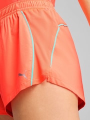 Puma Orange Womens VELOCITY 3 Running Shorts - Image 3 of 4