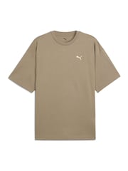 Puma Brown Mens Oversized Wardrobe Essentials T-Shirt - Image 4 of 4