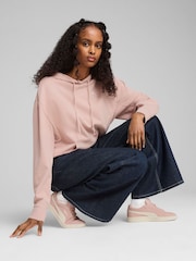 Puma Pink Womens Her Relaxed Hoodie - Image 1 of 4