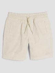 River Island Natural 100% Cotton Boys Pull On Shorts - Image 1 of 4