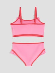 River Island Pink Girls Mono 3D Bow Bikini - Image 2 of 4