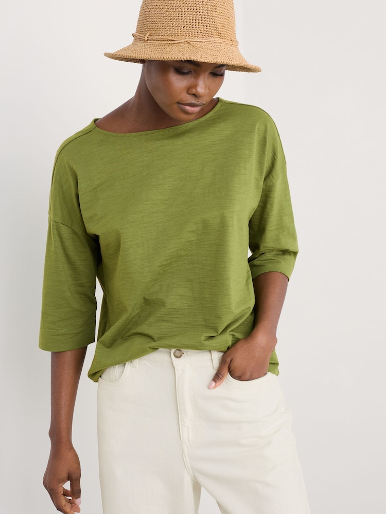 Seasalt Cornwall Dark Green Tremayne Quay Top - Image 1 of 5