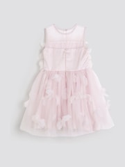 River Island Pink Girls Embellished Prom 100% Cotton Dress - Image 1 of 4