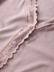 Rosarot - Thermal Base Layer Lace Trim Cardigan - Bild 2 von 3