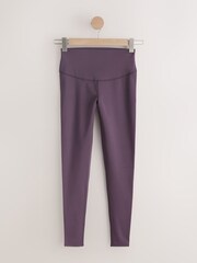 Chocolate Brown Fleece Lined Sports Leggings - Image 4 of 6