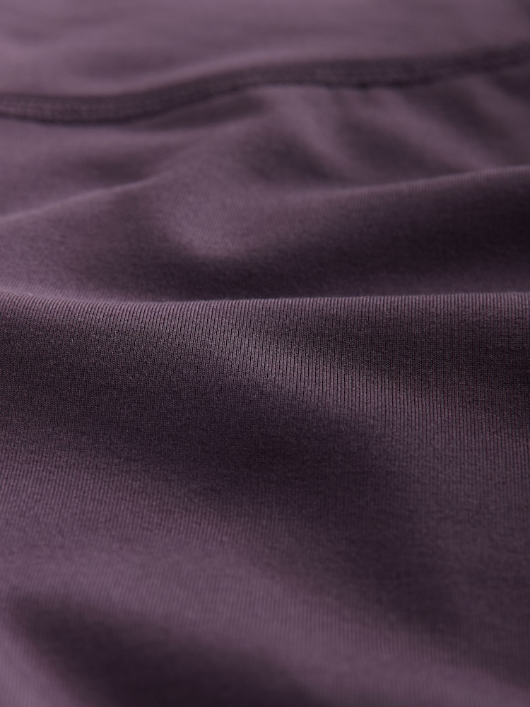 Chocolate Brown Fleece Lined Sports Leggings - Image 6 of 6 Chocolate Brown Fleece Lined Sports Leggings - Image 6 of 6