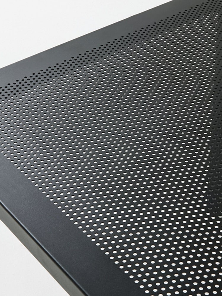 La Redoute Intérieurs Black Choe Square Perforated Metal Garden Table - Image 3 of 3