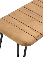 La Redoute Intérieurs Acacia Spritz Folding Garden Bench - Image 3 of 5