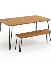 La Redoute Intérieurs Acacia Spritz Folding Garden Bench - Image 5 of 5